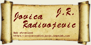 Jovica Radivojević vizit kartica